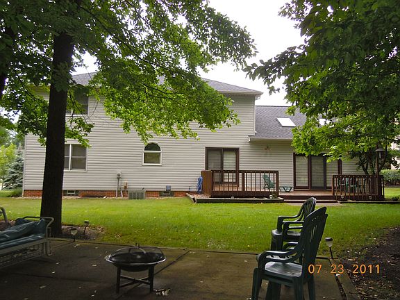 back with deck and patio