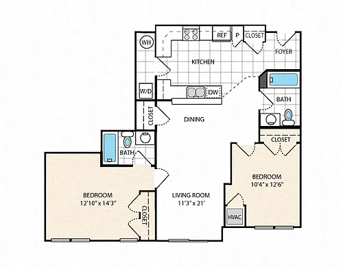 Floor plan MODEL G