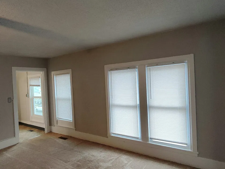 Living room - washed carpet, new ceiling