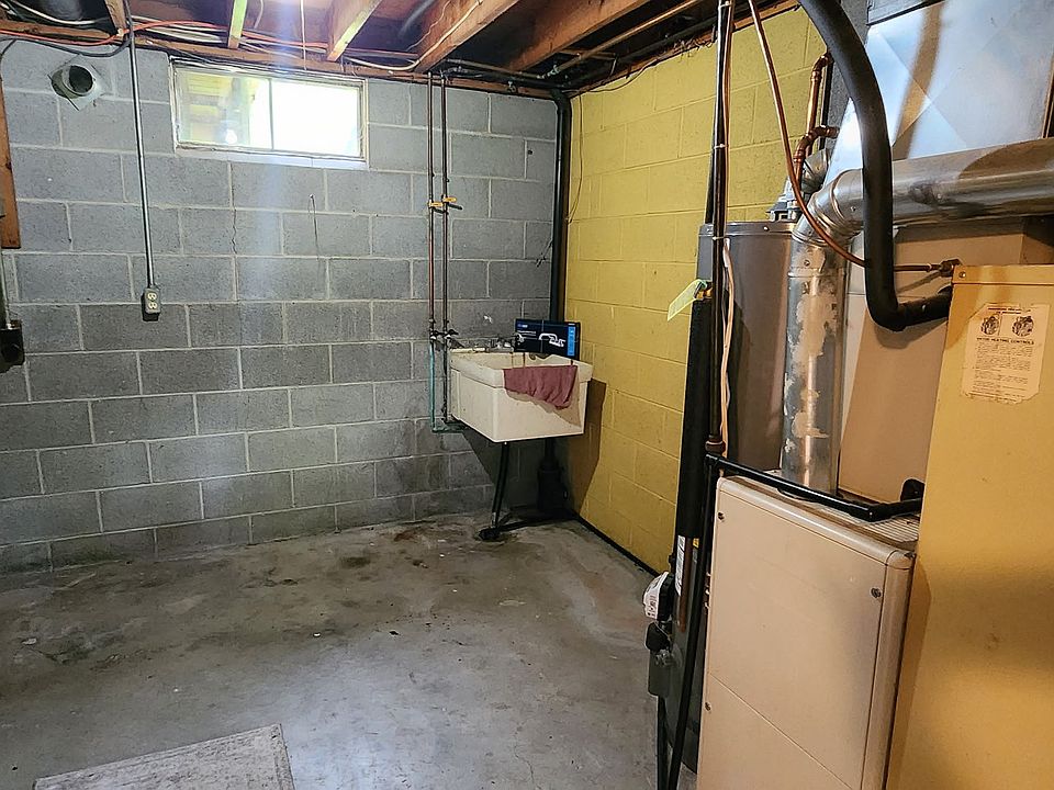 Lower level laundry area