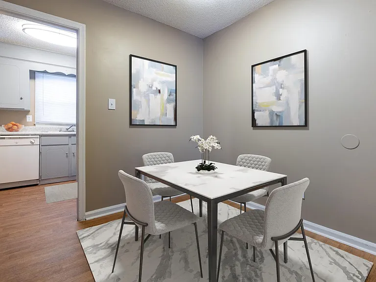 Classic townhome dining room