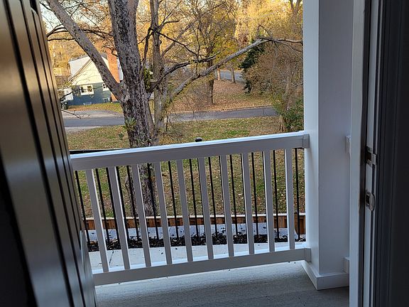 view through front door