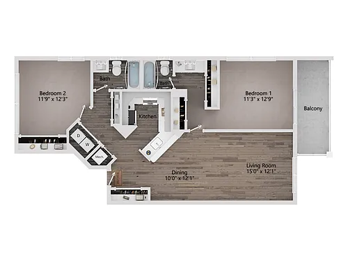 Floor plan Cypress (2/2)