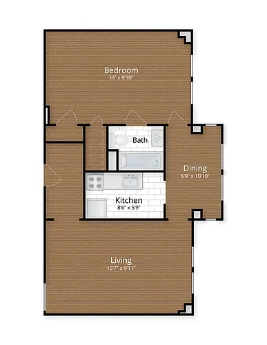 Floor plan One Bedroom