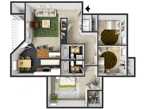 Floor plan Grand Ronde