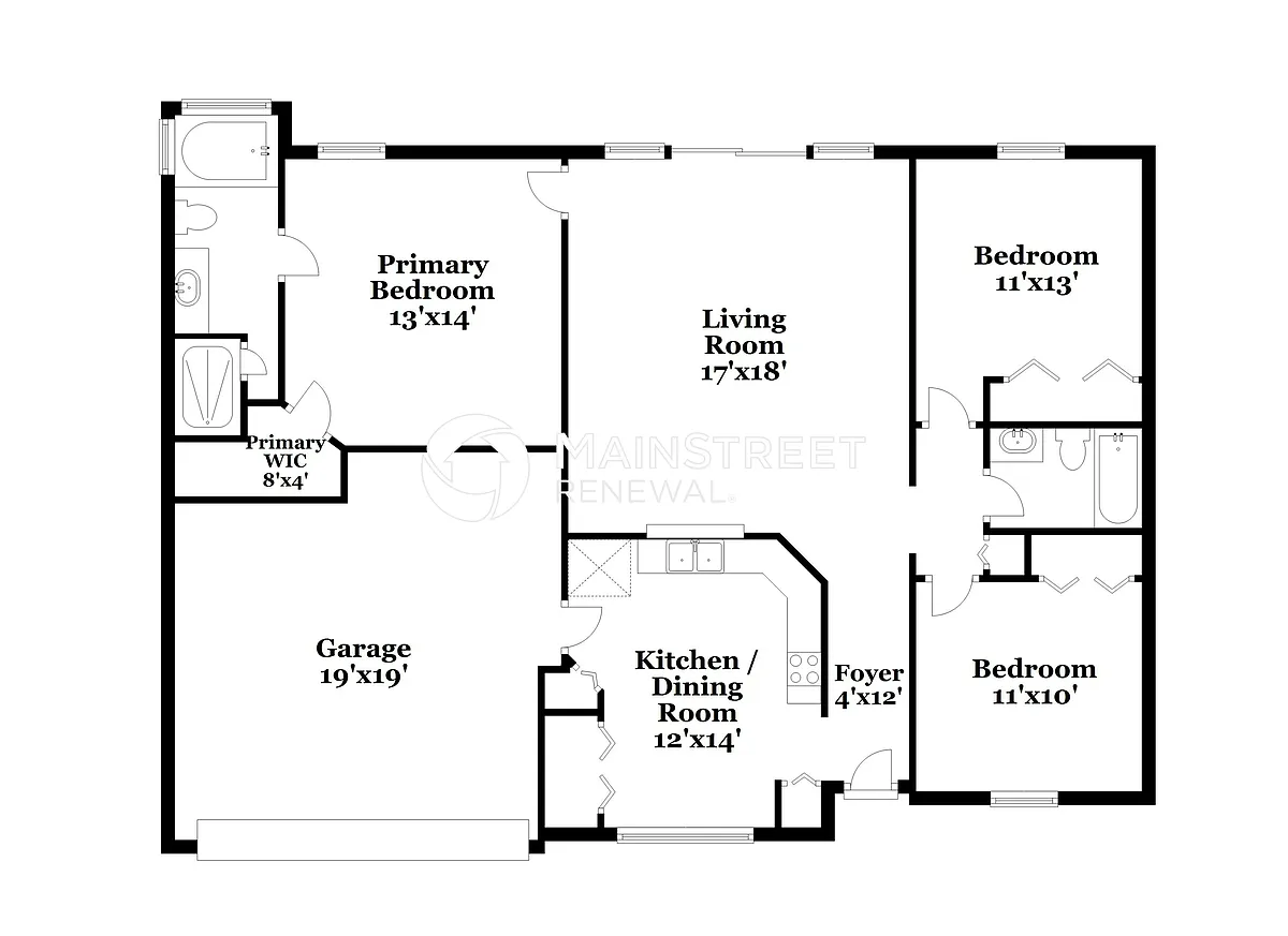Floor Plan - 7650 Dover Cliff Dr S