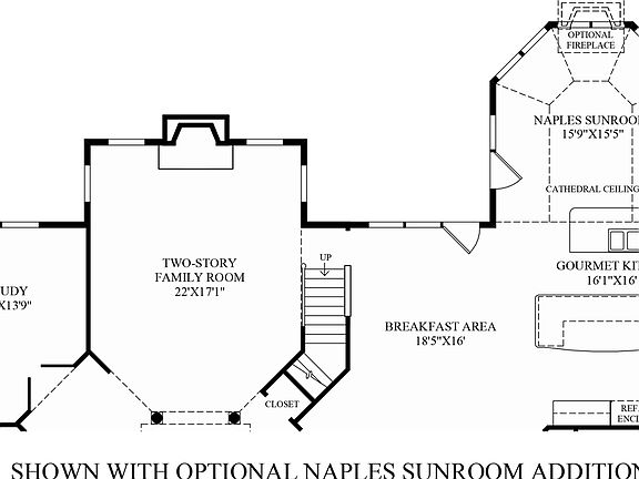 Optional Naples Sunroom Addition