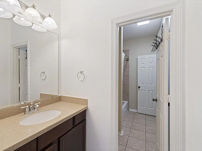 Sink on Jill side (Jack & Jill bathroom