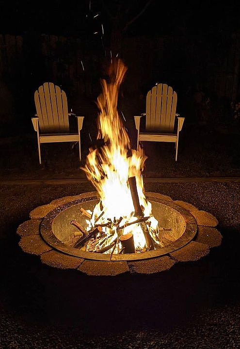 outside fire pit