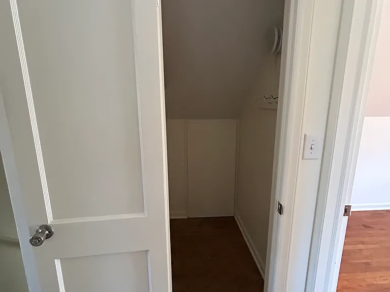 Hall closet, to use with small bedroom or additional storage.
