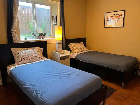 Second bedroom- large closets- good sized room