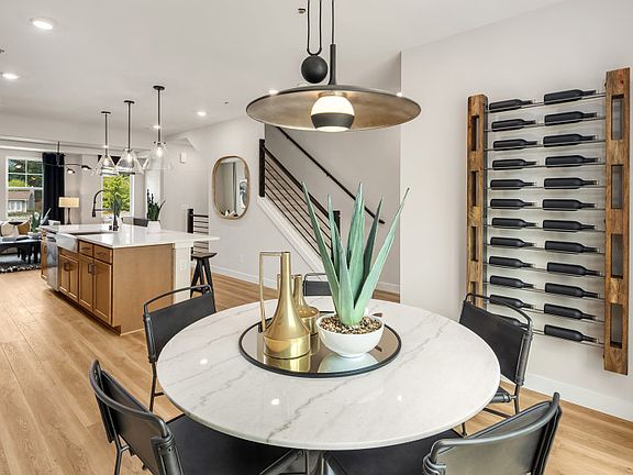 Dining with Outdoor and Kitchen Views