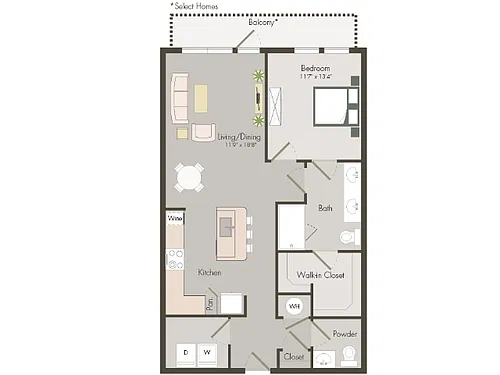 Floor plan A7B