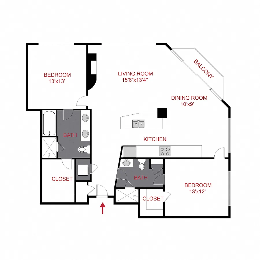Floor plan Detroit