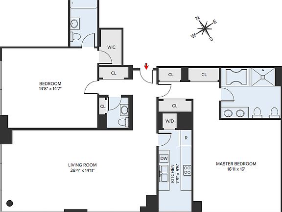 2nd image of 230 W 56th St APT 67C