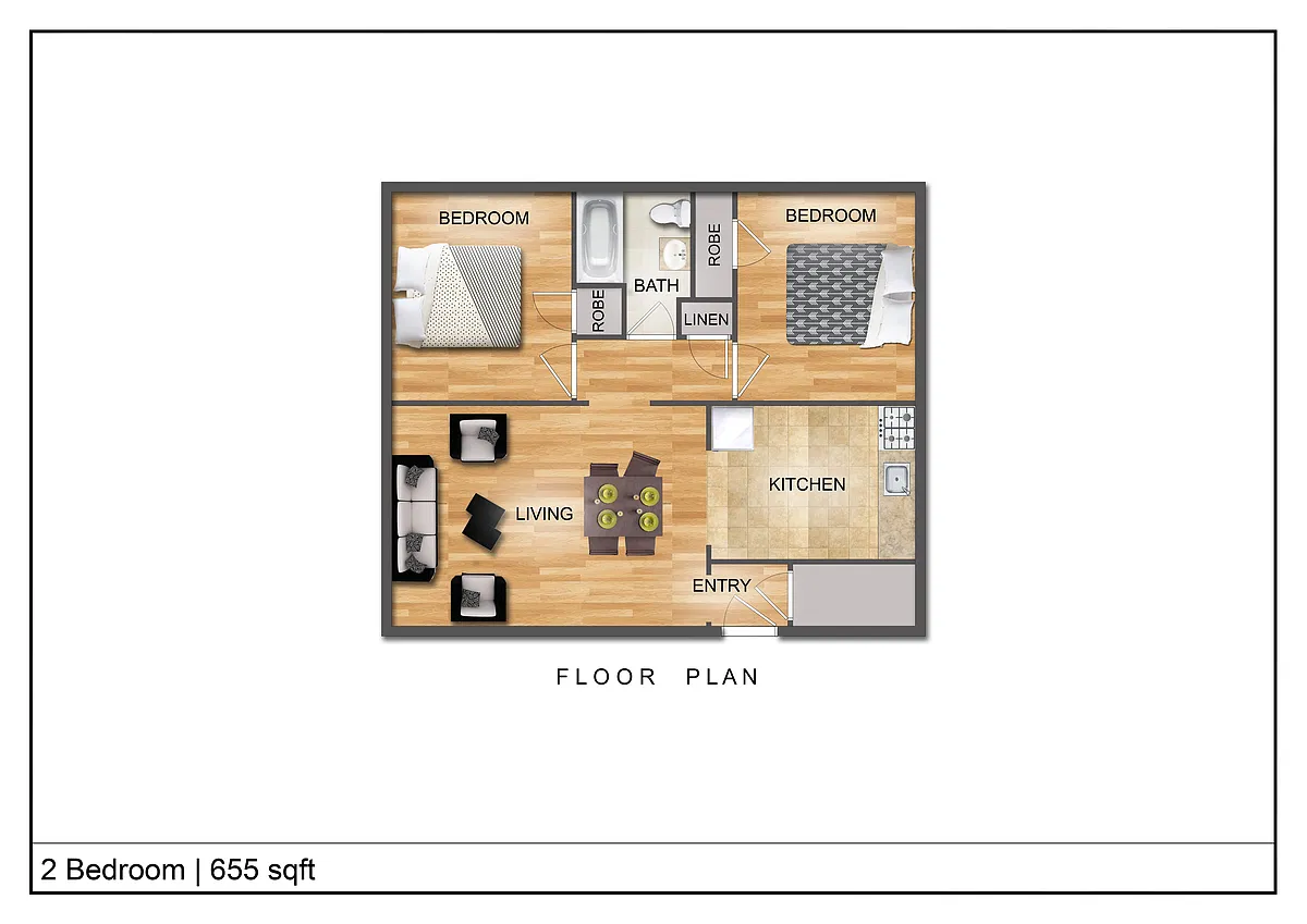 Floor plan 2 Bedroom