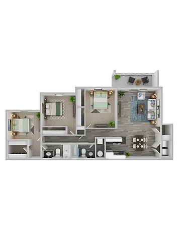 Floor plan The Youngstown - Renovated