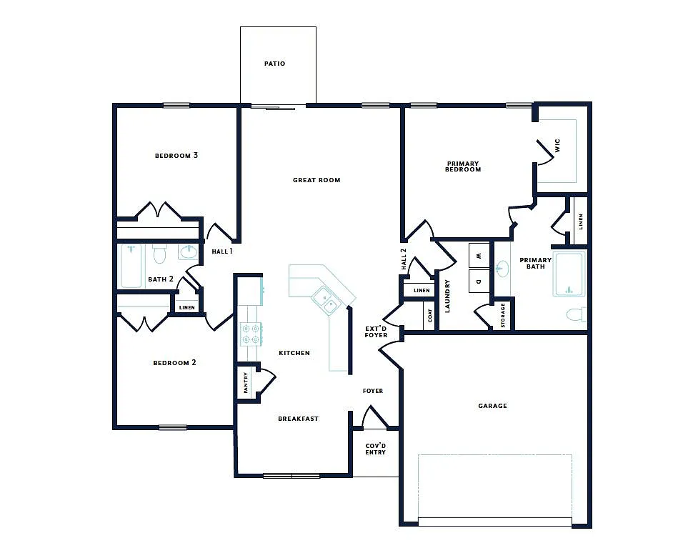 Floor plan The Maple