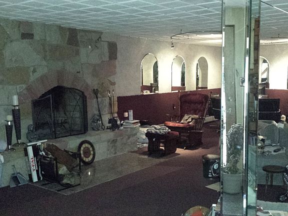 Family room fireplace