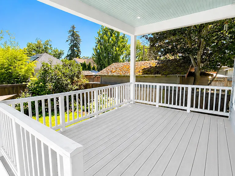 Covered back patio