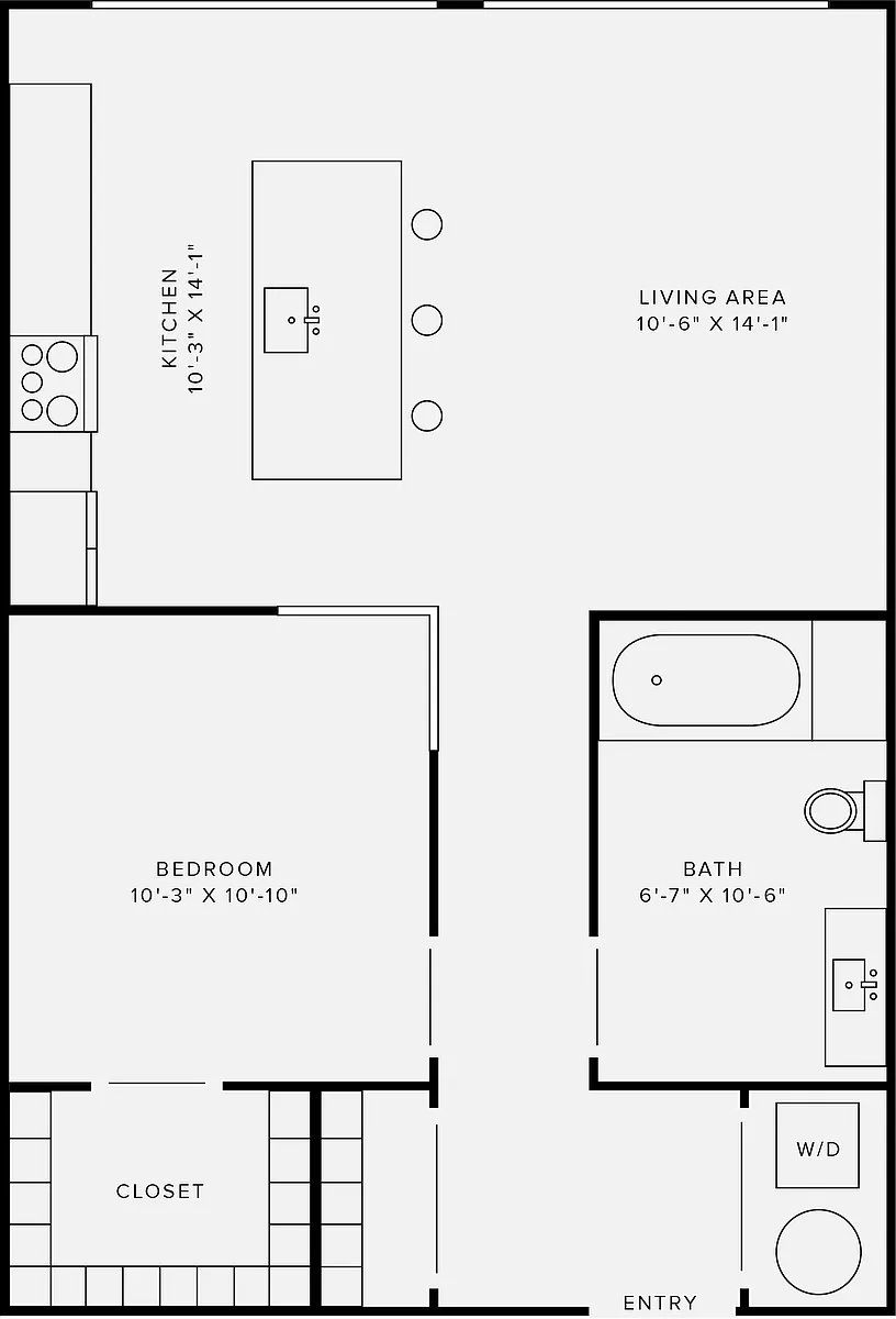 Floor plan 1B Style D