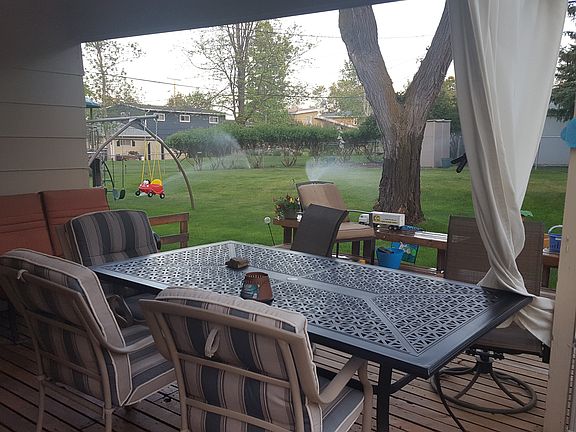 View of back yard from deck