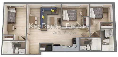 Floor plan 3 Bedroom 3 Bath