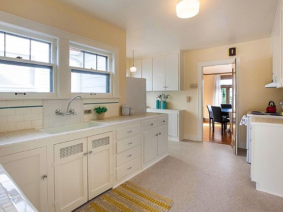 Large kitchen awaits your finishing touches! Clean with great storage.