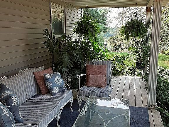 West deck in summer