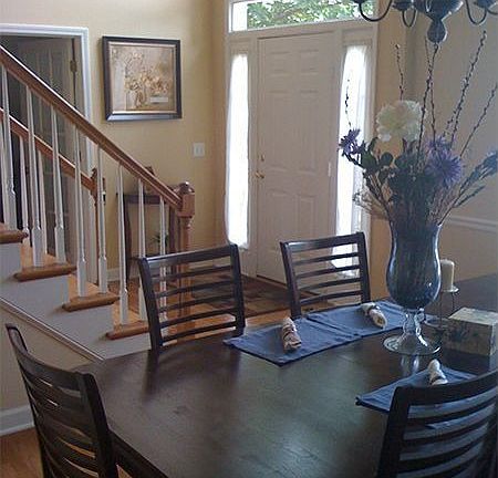 Entry way and dining