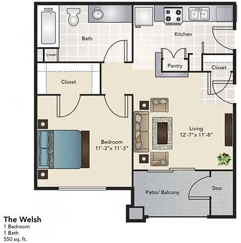 Floor plan The Welsh