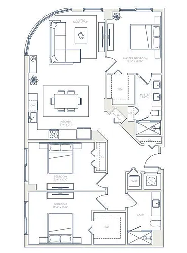 Floor plan West - C1