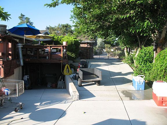 Paved Entrance to Basement