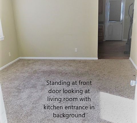 Carpet is being replaced with tile this month