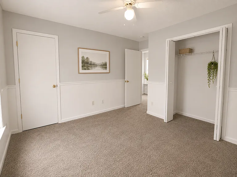 Freshly updated duplex near Fort Moore and Columbus, GA featuring 2 bedrooms, 1.5 baths, central AC, modern LVP flooring, updated kitchen, refrigerator, oven, and spacious rooms throughout.