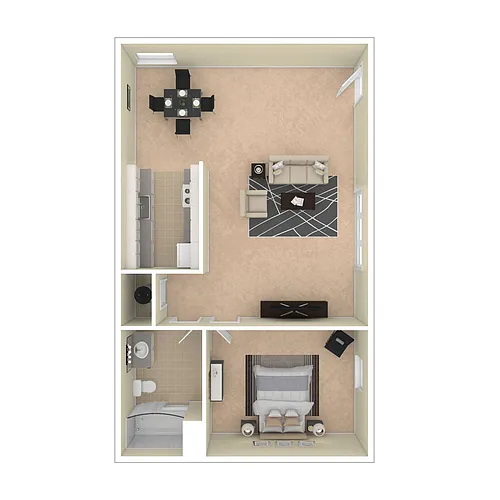 Floor plan 1X1