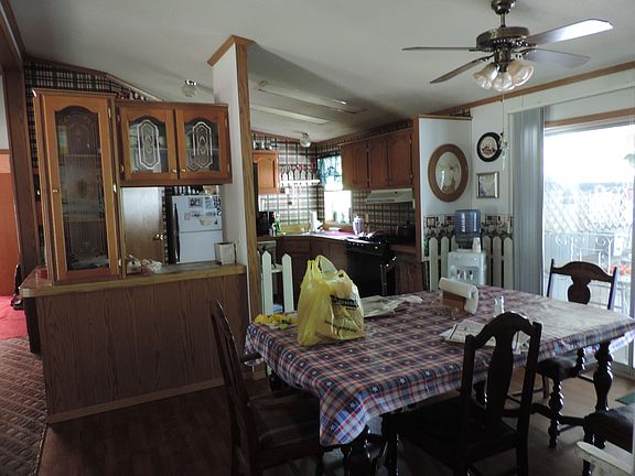 Dining room and kitchen