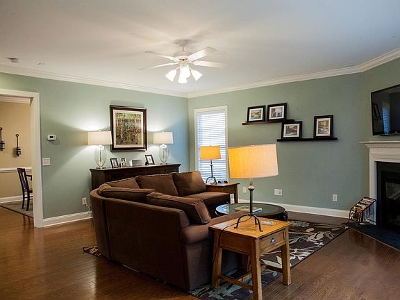 Family room with fireplace