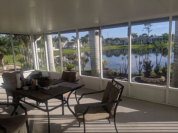 Lanai overlooking lake