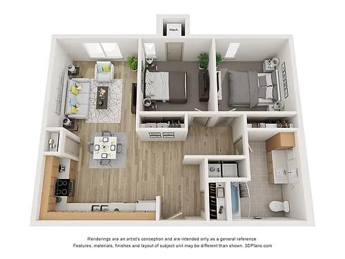 Floor plan 2 Bedroom