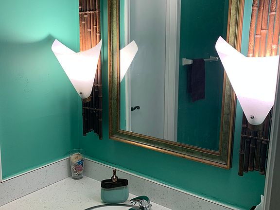 Lower level restroom