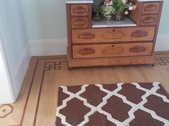 Inlaid hardwood floors
