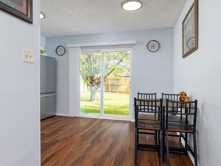 Enjoy your morning coffee with a view in our bright, airy dining nook.
