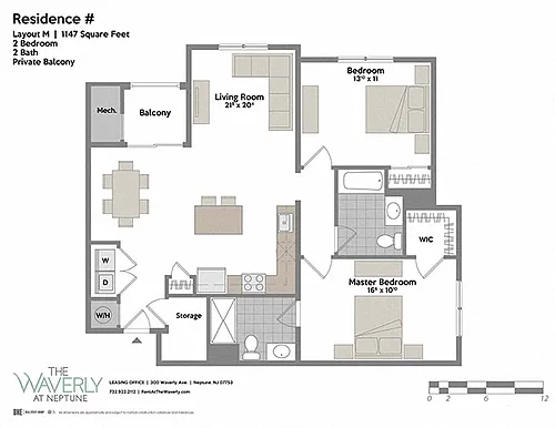 Floor plan Layout M