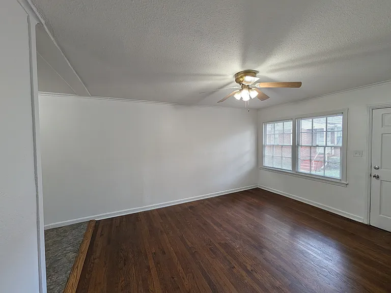 living room and front door