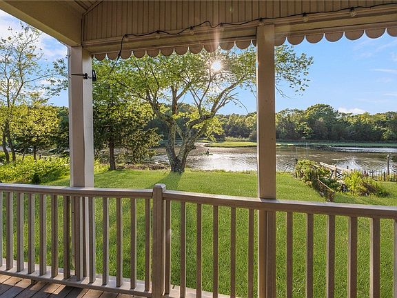 Backyard Deck Facing Water