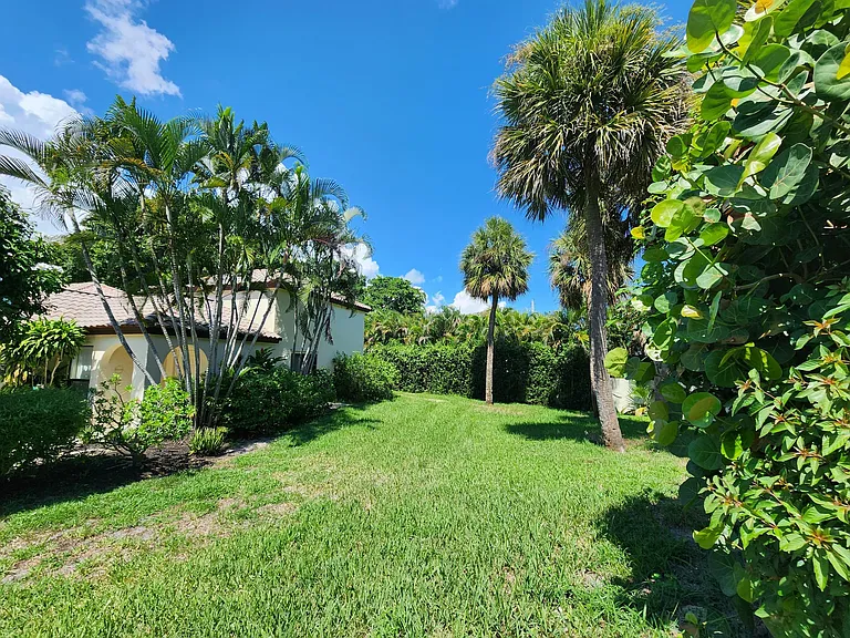 Private side yard