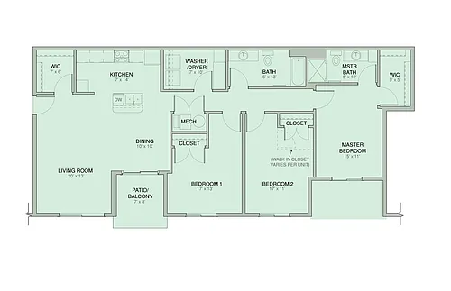 Floor plan Sycamore (Barrier-Free)