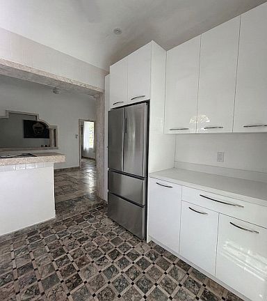 Kitchen with new cabinets and appliances