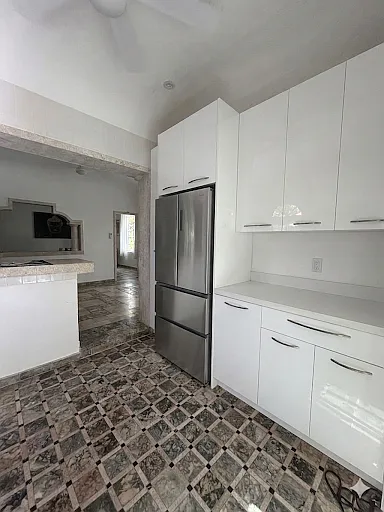Kitchen with new cabinets and appliances
